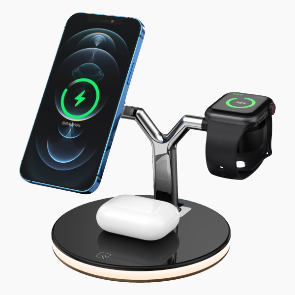 3-in-1 Wireless Charger for iPhone/Watch/Airpods - Afbeelding 2