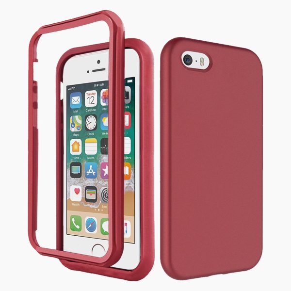 360° Case Red iPhone SE2016 - Afbeelding 2