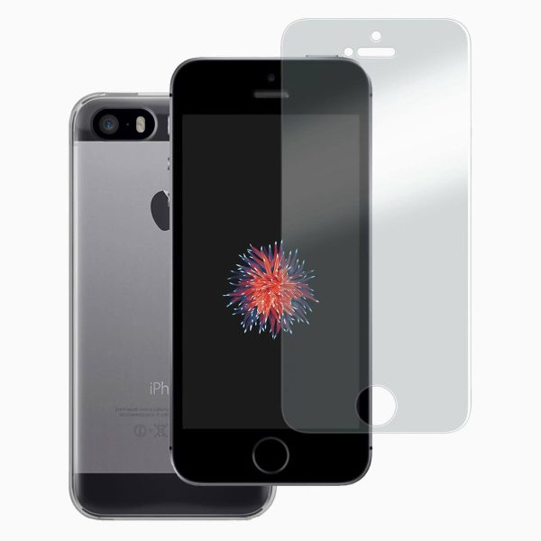TPU Case Transparent & Screenprotector iPhone SE2016 - Afbeelding 2