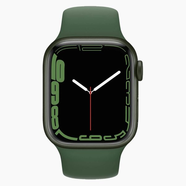 Apple Watch Series 7 41mm Aluminum Green Wifi Black Sport Band - C-grade