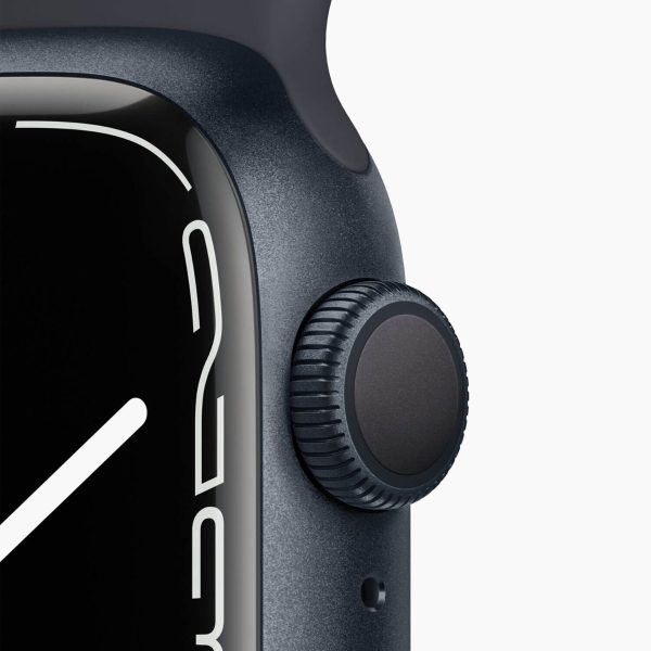 Apple Watch Series 7 41mm Aluminum Black Wifi Black Sport Band - A-grade - Afbeelding 3