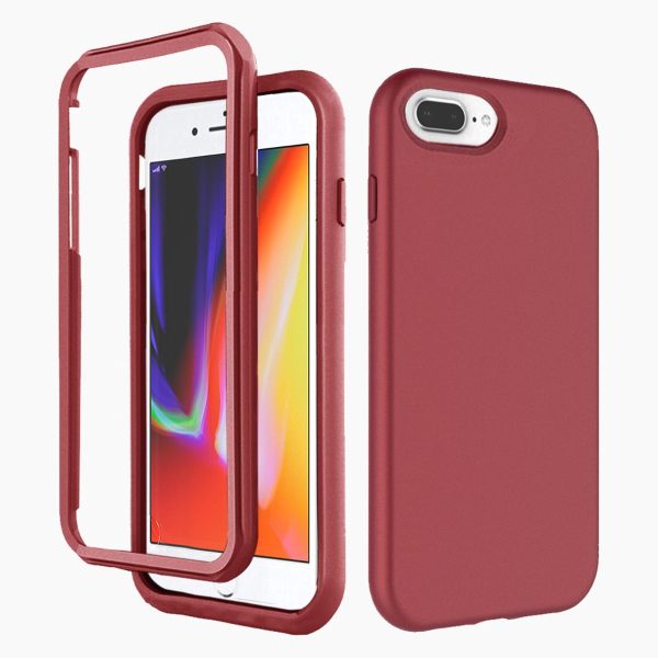 360° Case Red iPhone 7 Plus/8 Plus - Afbeelding 2