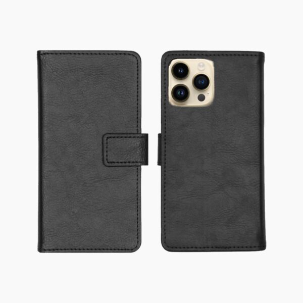 Bookcase iPhone 14 Pro Max Black - Afbeelding 2