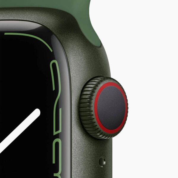 Apple Watch Series 7 41mm Aluminum Green Wifi Black Sport Band - C-grade - Afbeelding 3