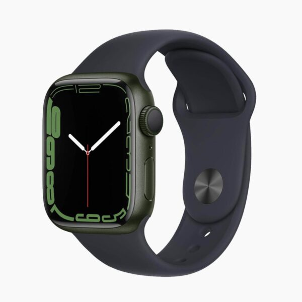 Apple Watch Series 7 41mm Aluminum Green Wifi Black Sport Band - C-grade - Afbeelding 5