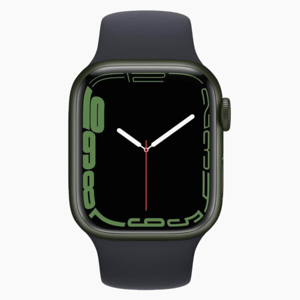 Apple Watch Series 7 41mm Aluminum Green Wifi Black Sport Band - C-grade - Afbeelding 4