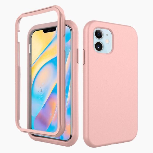 360° Case Pink iPhone 12 Mini - Afbeelding 2