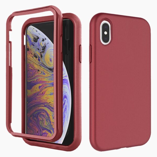 360° Case Red iPhone X/XS - Afbeelding 2