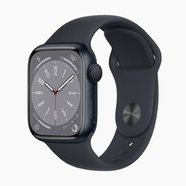 Apple Watch Series 8 45mm Aluminum Black Wifi + 4G Black Sport Band - B-grade - Afbeelding 2